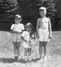 Us three Morton children